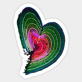 Fasbytes Rainbow heart Sticker